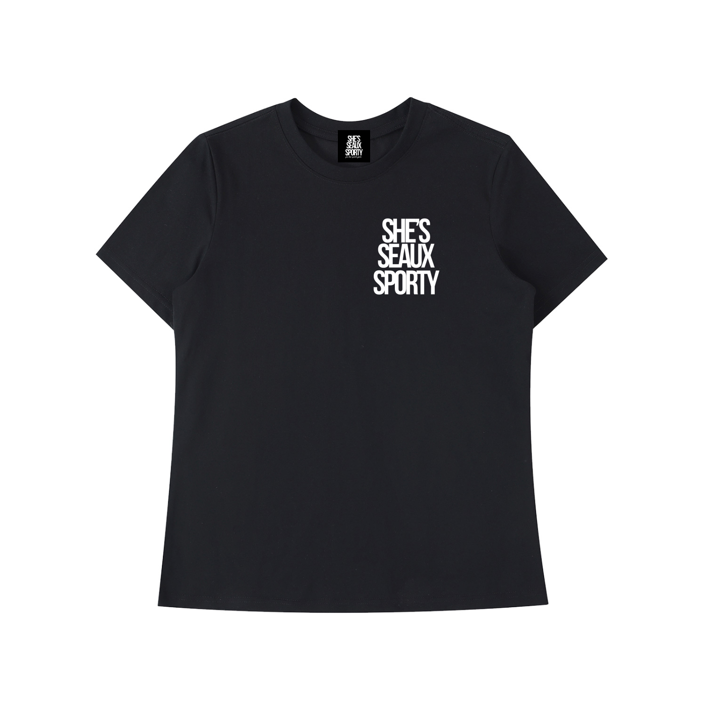 She's Seaux Sporty Women's Essential Standard Shoulder T-Shirt