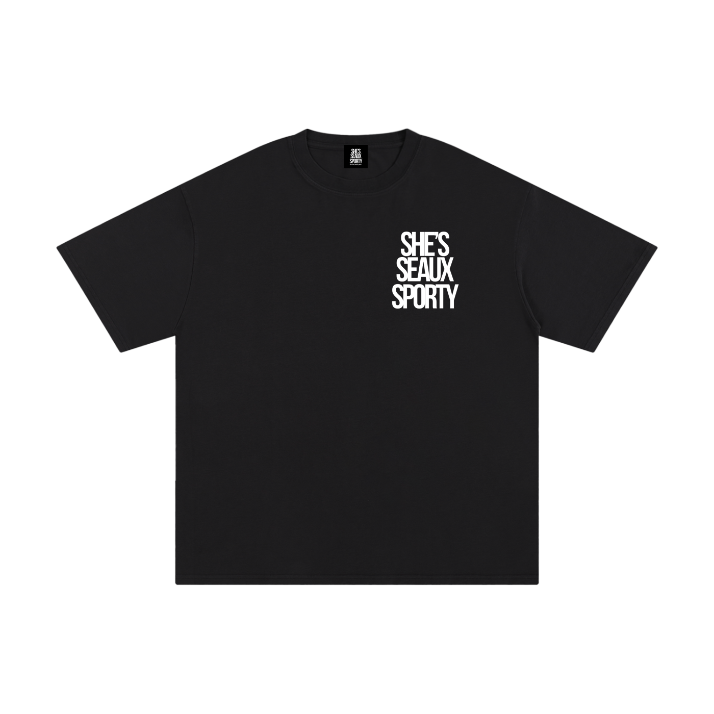 She's Seaux Sporty Unisex Pure Cotton T-Shirt