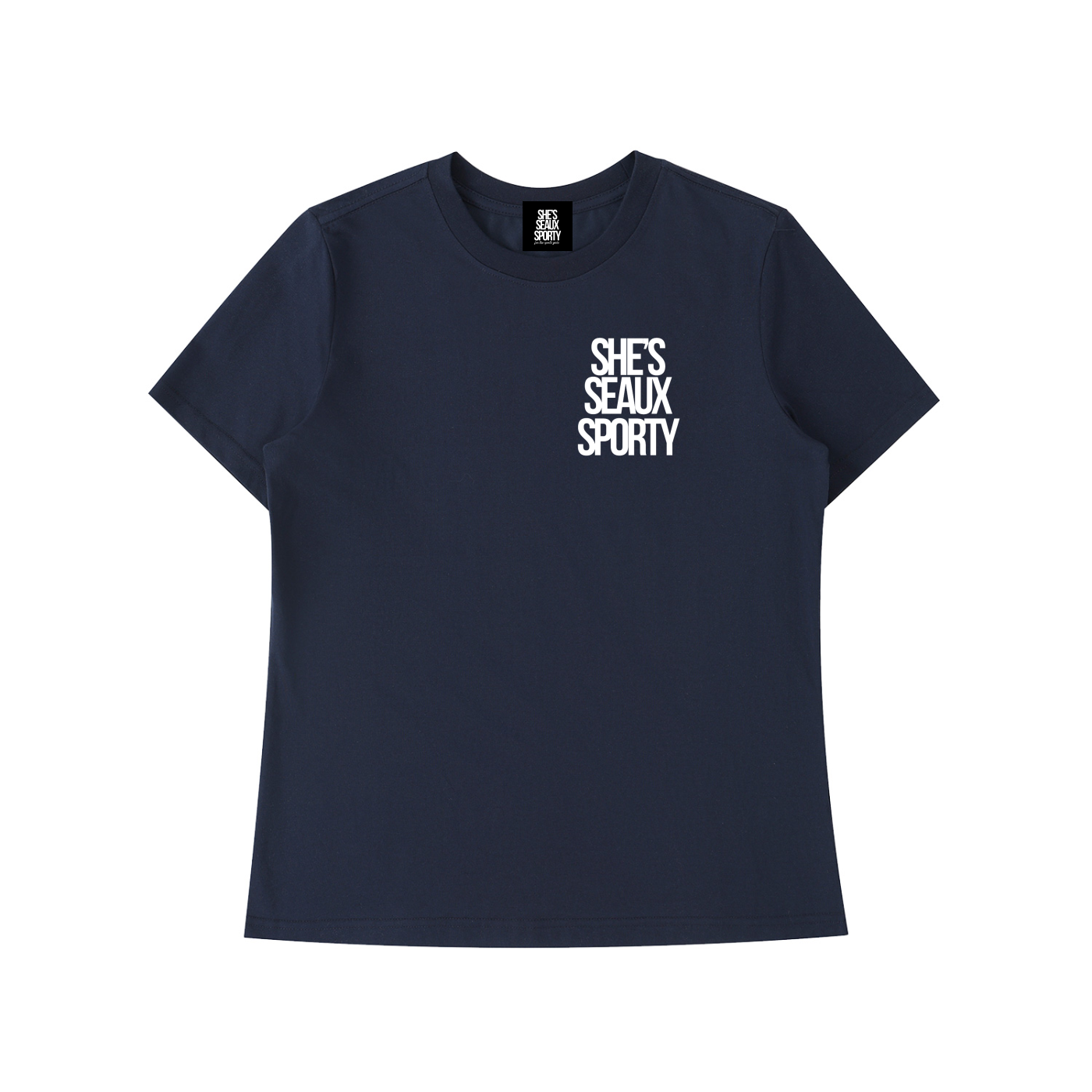 She's Seaux Sporty Women's Essential Standard Shoulder T-Shirt