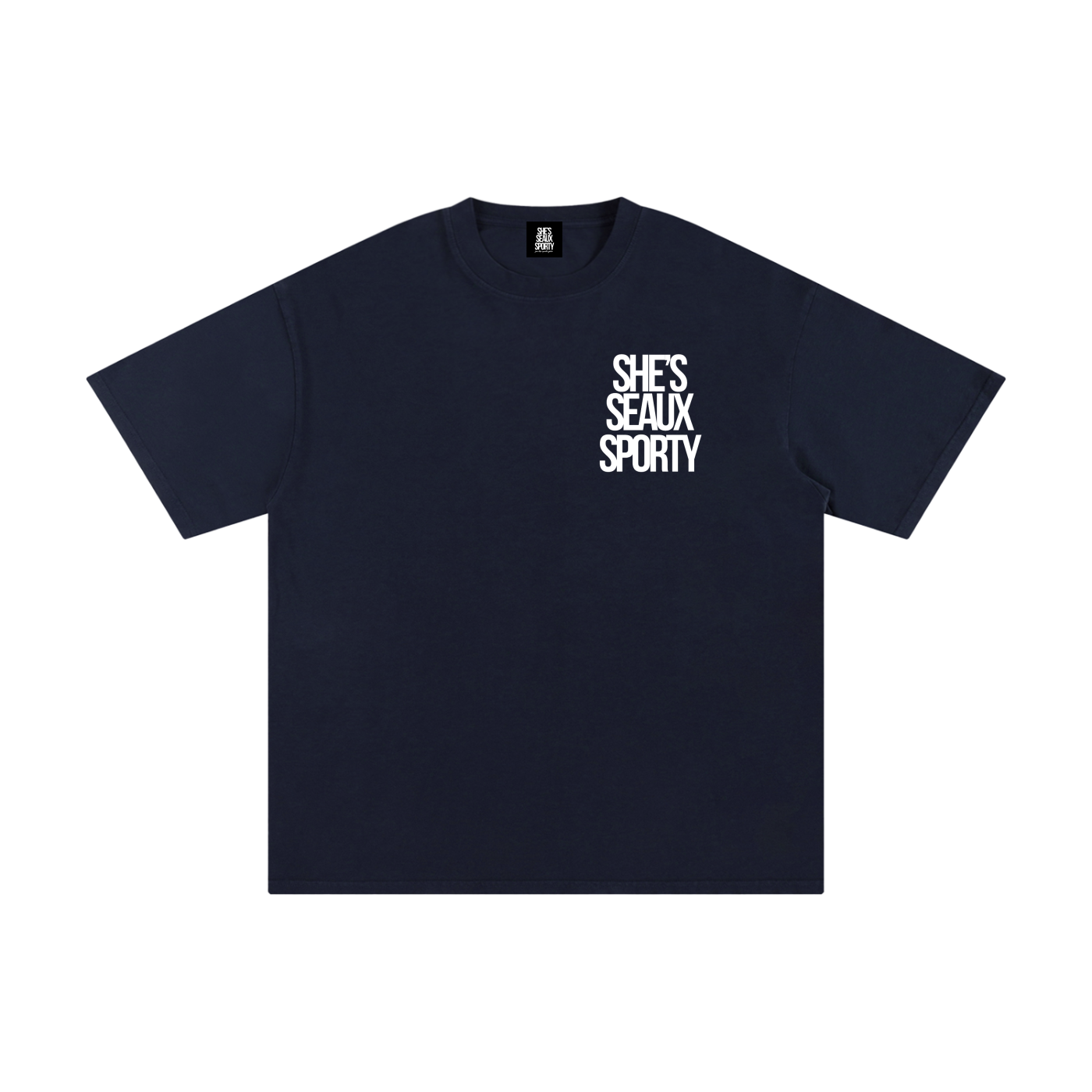 She's Seaux Sporty Unisex Pure Cotton T-Shirt