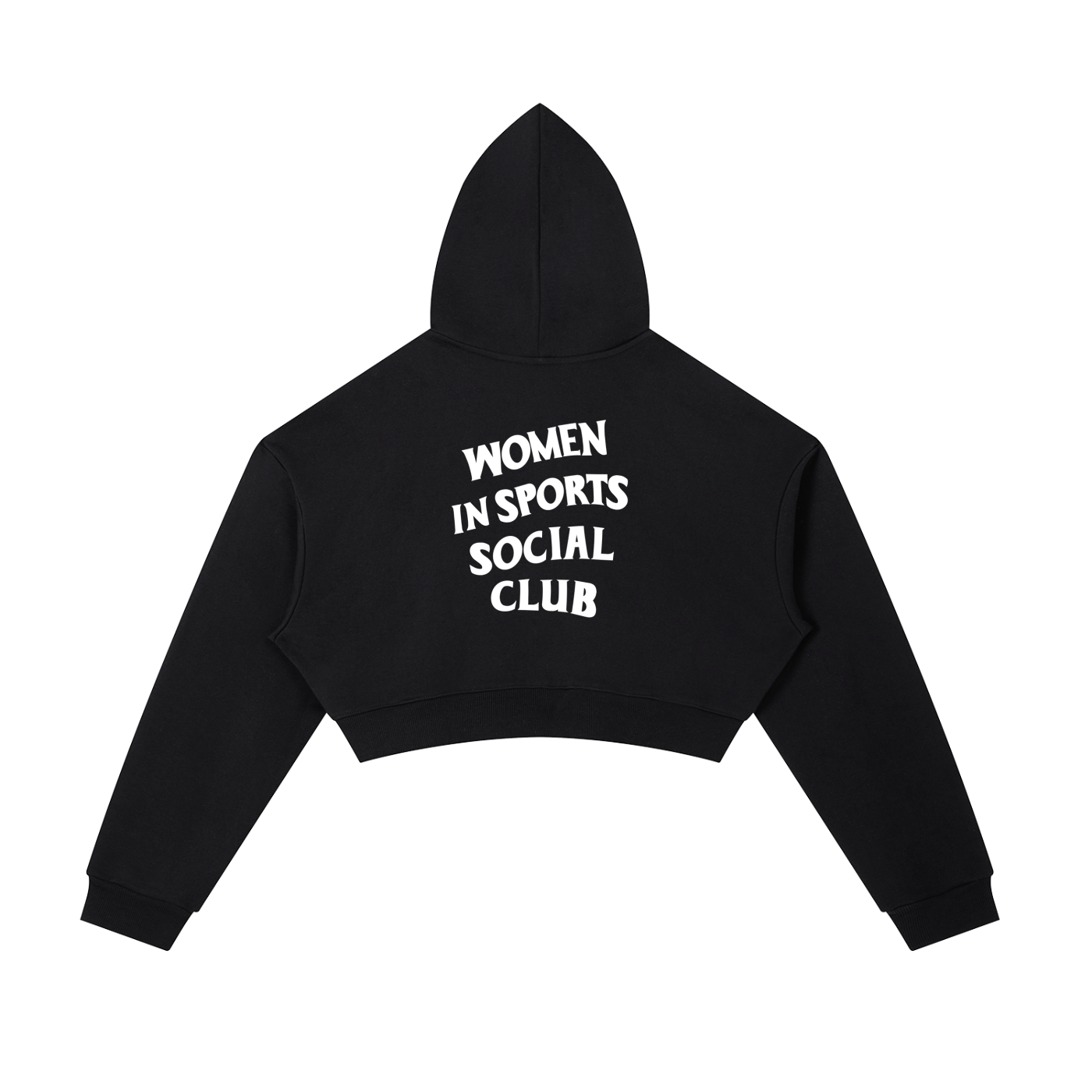 Women In Sports Social Club Essential Cropped Zip-Up Hoodie