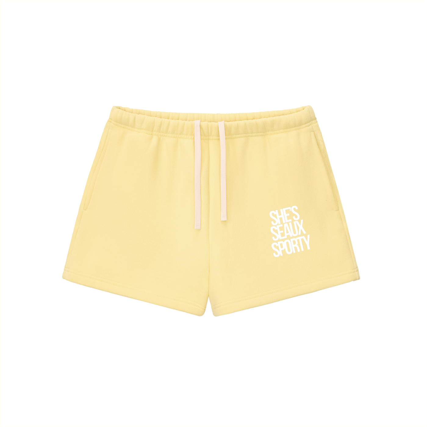 She's Seaux Sporty Essential Fleece Drawstring Sweatshorts