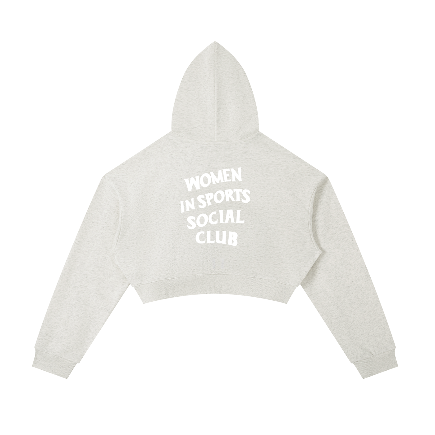 Women In Sports Social Club Essential Cropped Zip-Up Hoodie