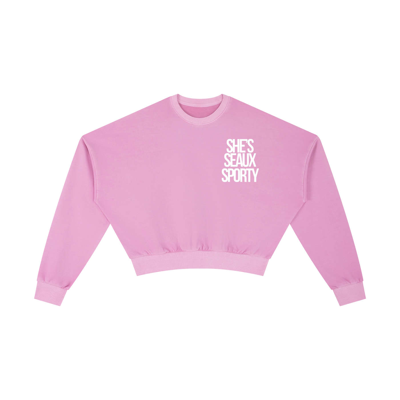 She's Seaux Sporty Vintage Washed Cropped Sweatshirt