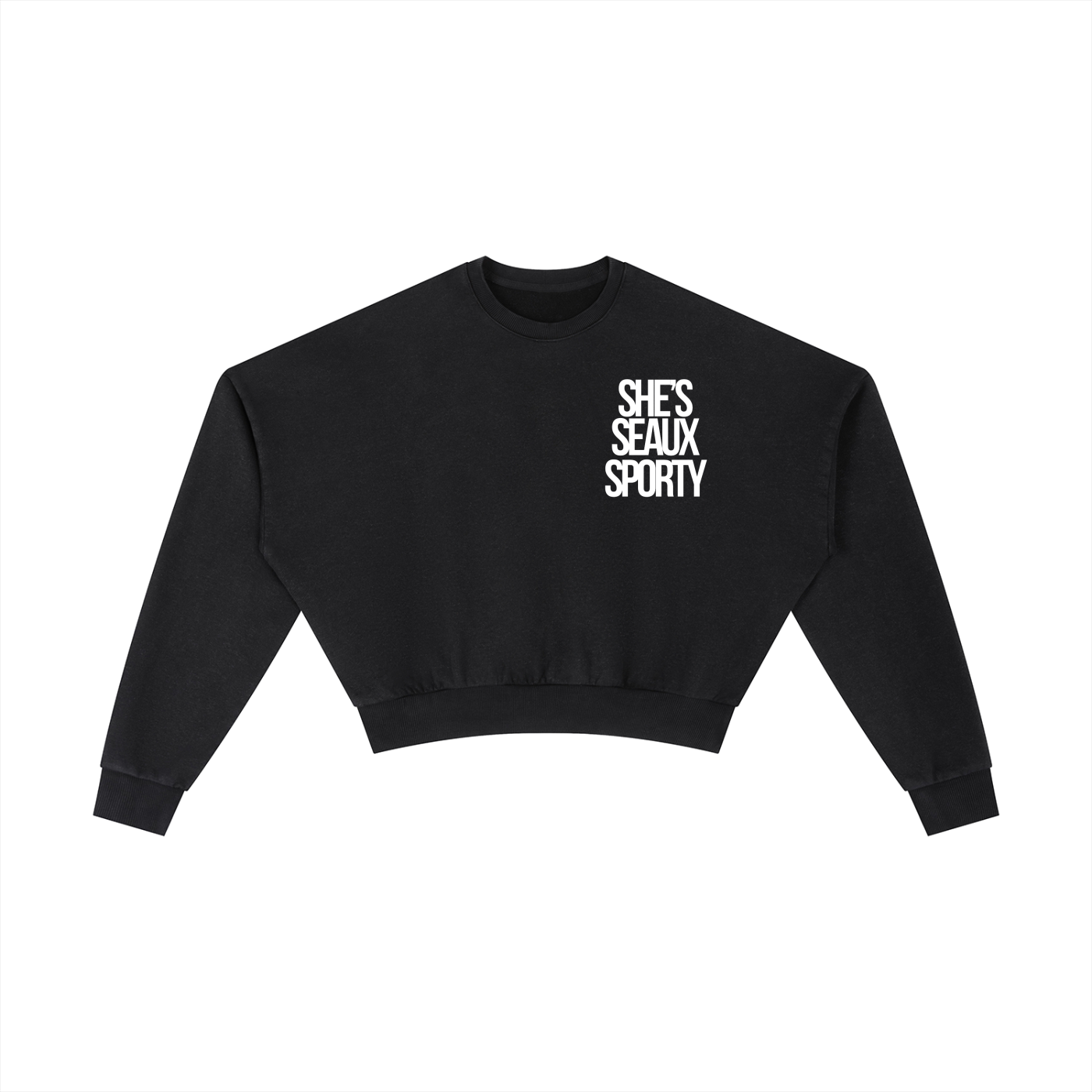 She's Seaux Sporty Vintage Washed Cropped Sweatshirt