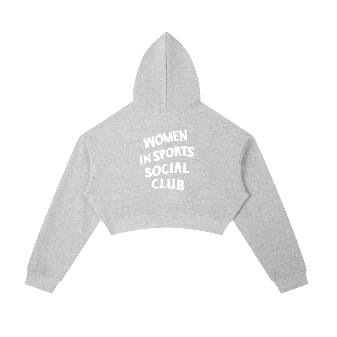 Women In Sports Social Club Essential Cropped Zip-Up Hoodie