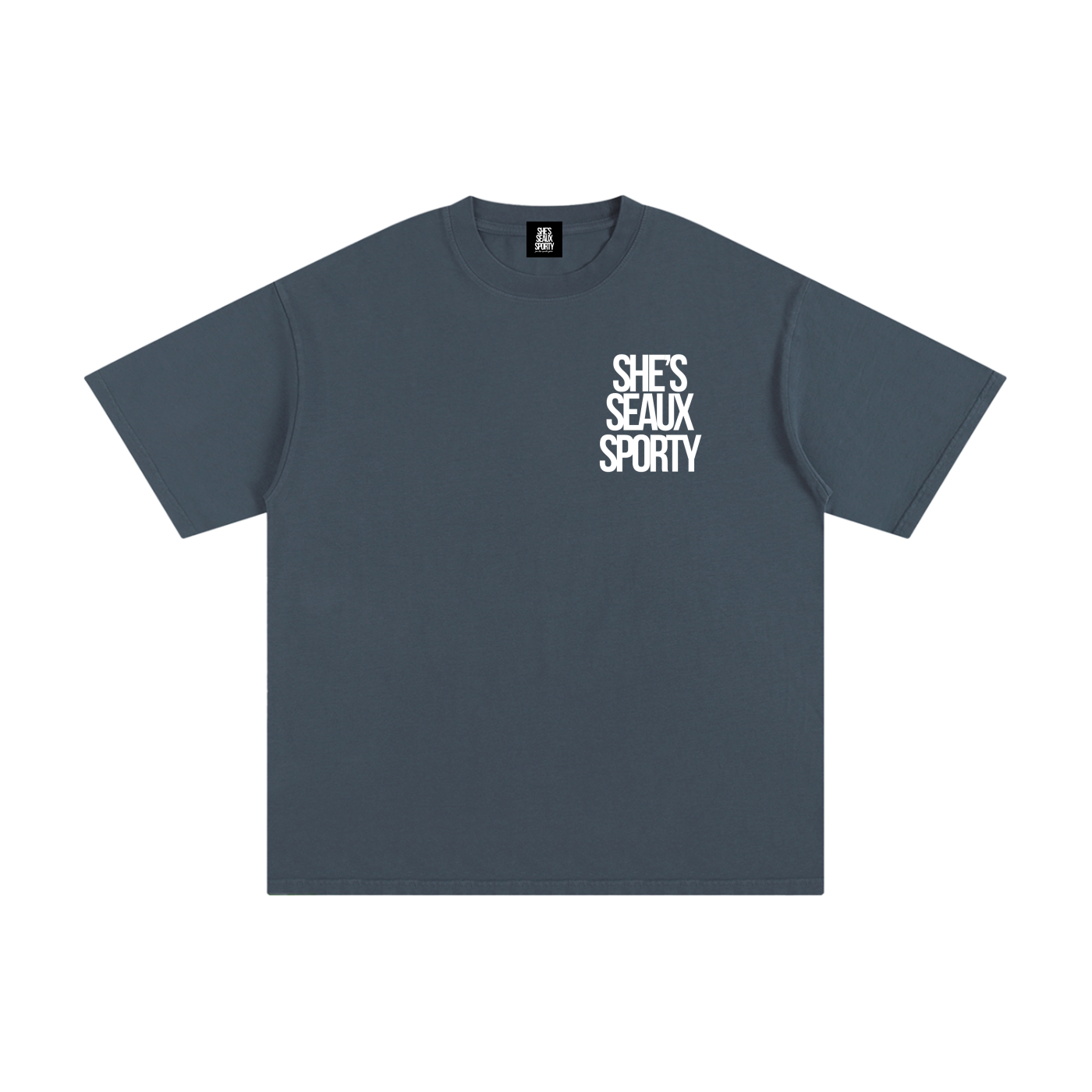 She's Seaux Sporty Unisex Pure Cotton T-Shirt