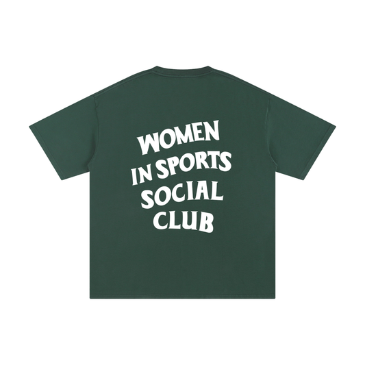 Women In Sports Social Club Unisex Pure Cotton T-Shirt