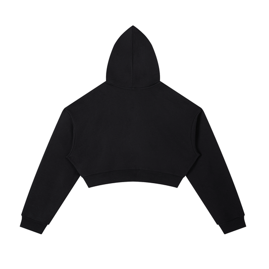 She's Seaux Sporty  Cropped Zip-Up Hoodie