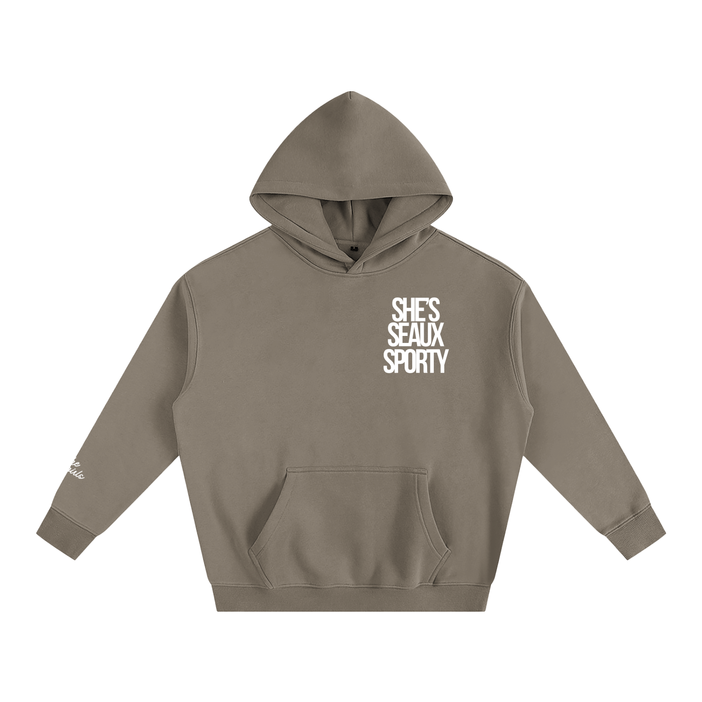She's Seaux Sporty Oversize Fleeced Hoodie