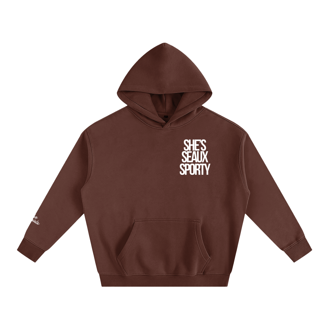 She's Seaux Sporty Oversize Fleeced Hoodie